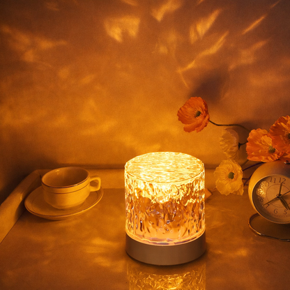 Aurora Ripple Crystal Lamp™ – 16-Color Water Wave Projector