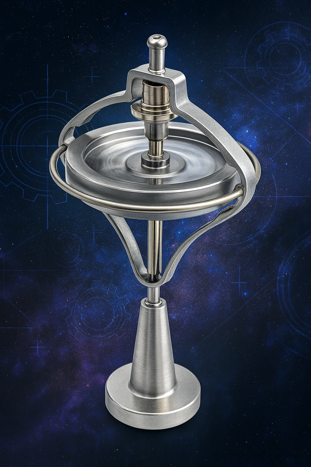 ✔ Lumon-Est Cosmic Gyroscope – Mechanical Anti-Gravity Motion Sculpture