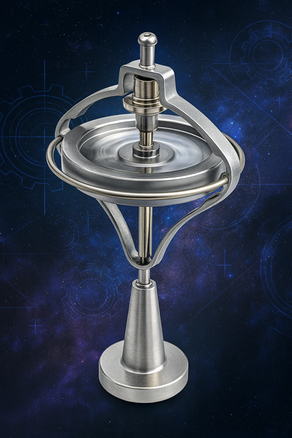 ✔ Lumon-Est Cosmic Gyroscope – Mechanical Anti-Gravity Motion Sculpture