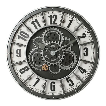 Handcrafted Mechanical Gear Wall Clock – Vintage Steampunk 45 cm Luxury Design