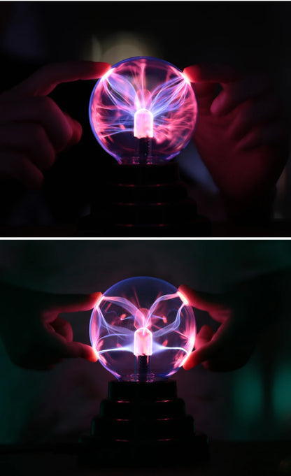 Magic Crystal Plasma Ball Lamp – Touch-Sensitive Electric Globe Desk Light