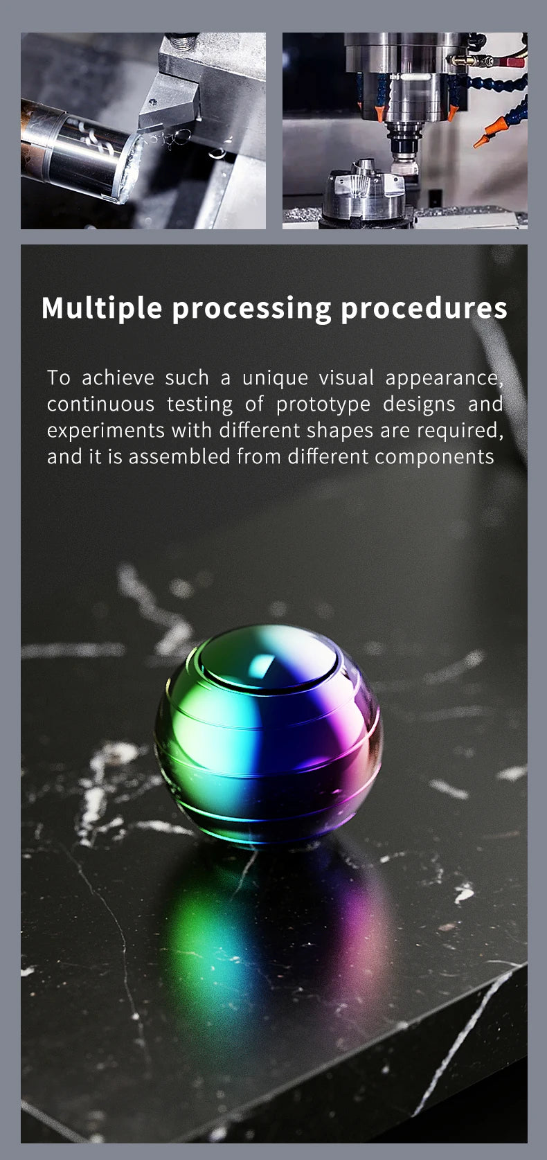 Nebula Core™ - Orbital Metal Desk Spinner