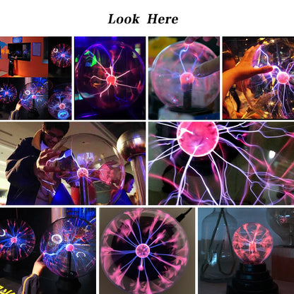 Magic Crystal Plasma Ball Lamp – Touch-Sensitive Electric Globe Desk Light