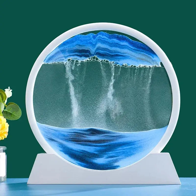 Kinetic Sandscape™ - Flowing Liquid Sand Art Frame