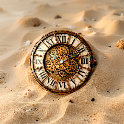 Handcrafted Mechanical Gear Wall Clock – Vintage Steampunk 45 cm Luxury Design